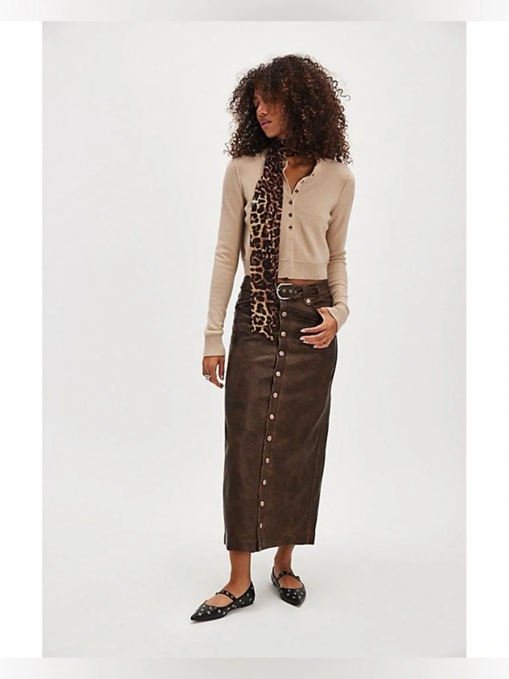 Free people Astoria Vegan Maxi Skirt